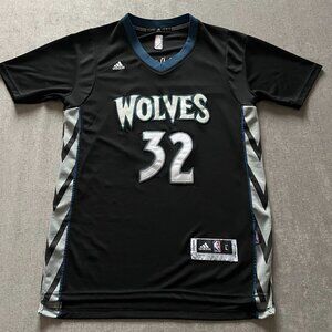 Adidas Minnesota Timberwolves Karl-Anthony Towns Jersey Men Large Black NBA #32